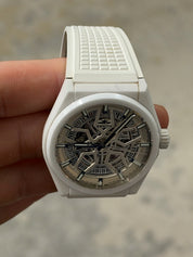 Zenith Defy Skeleton Ceramic White 41mm Automatic Mens Watch 49.9002.670