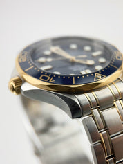 Omega Seamaster Diver 300m Steel & Gold Blue Dial 42mm Watch 210.20.42.20.03.001