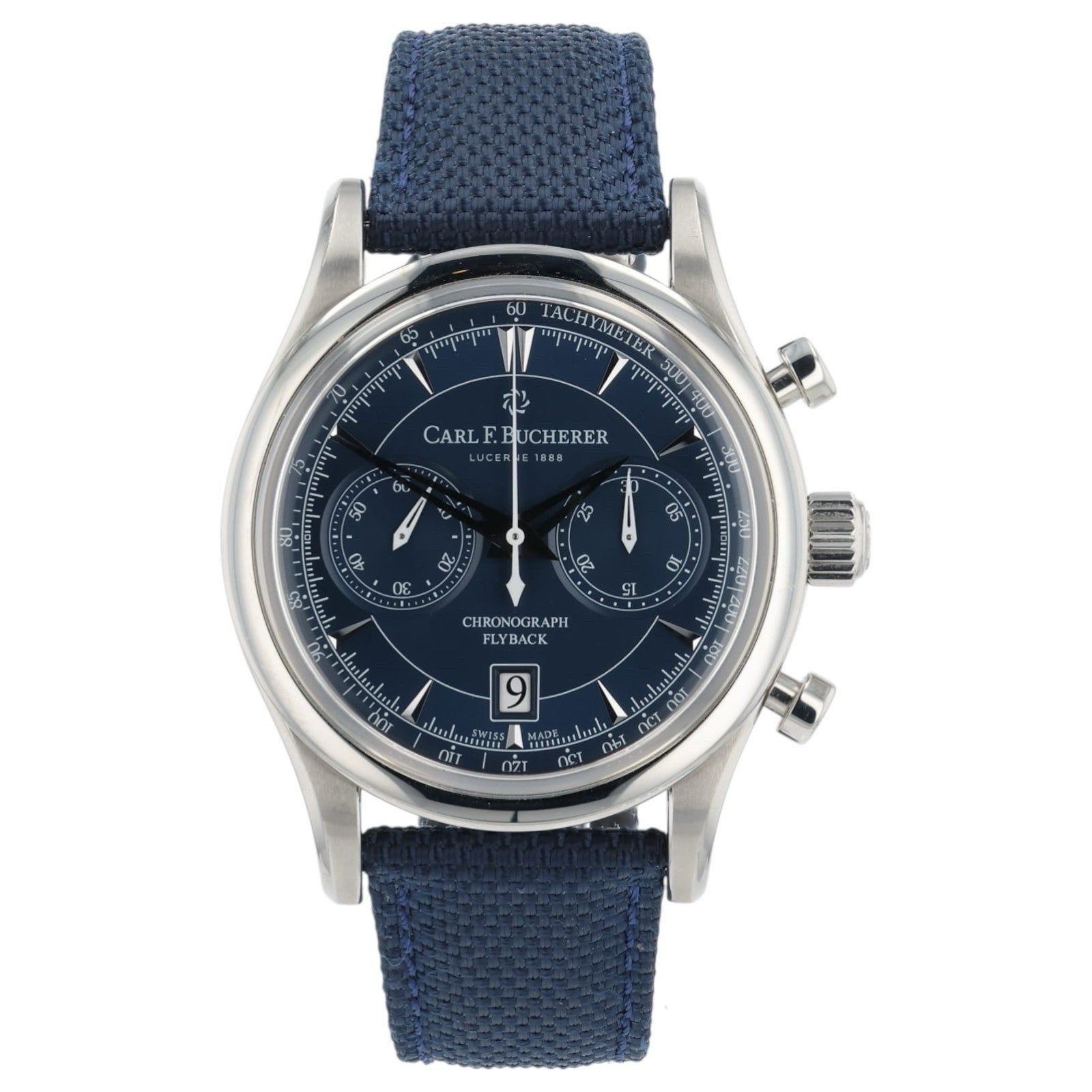 Carl F Bucherer Blue Dial Stainless Steel 43mm Automatic Men’s Watch 10919.08