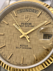 TUDOR Prince Date Day 76213 Champagne Dial Men's Two Tone Automatic Watch