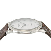 Patek Philippe Calatrava White Dial 18k White Gold 33mm Manual Wind Men’s 3919G