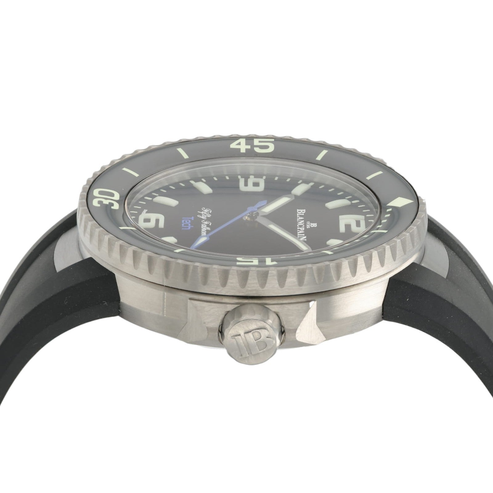 Blancpain Fifty Fathoms Tech Black Dial Titanium 45mm Automatic Mens Watch 5029