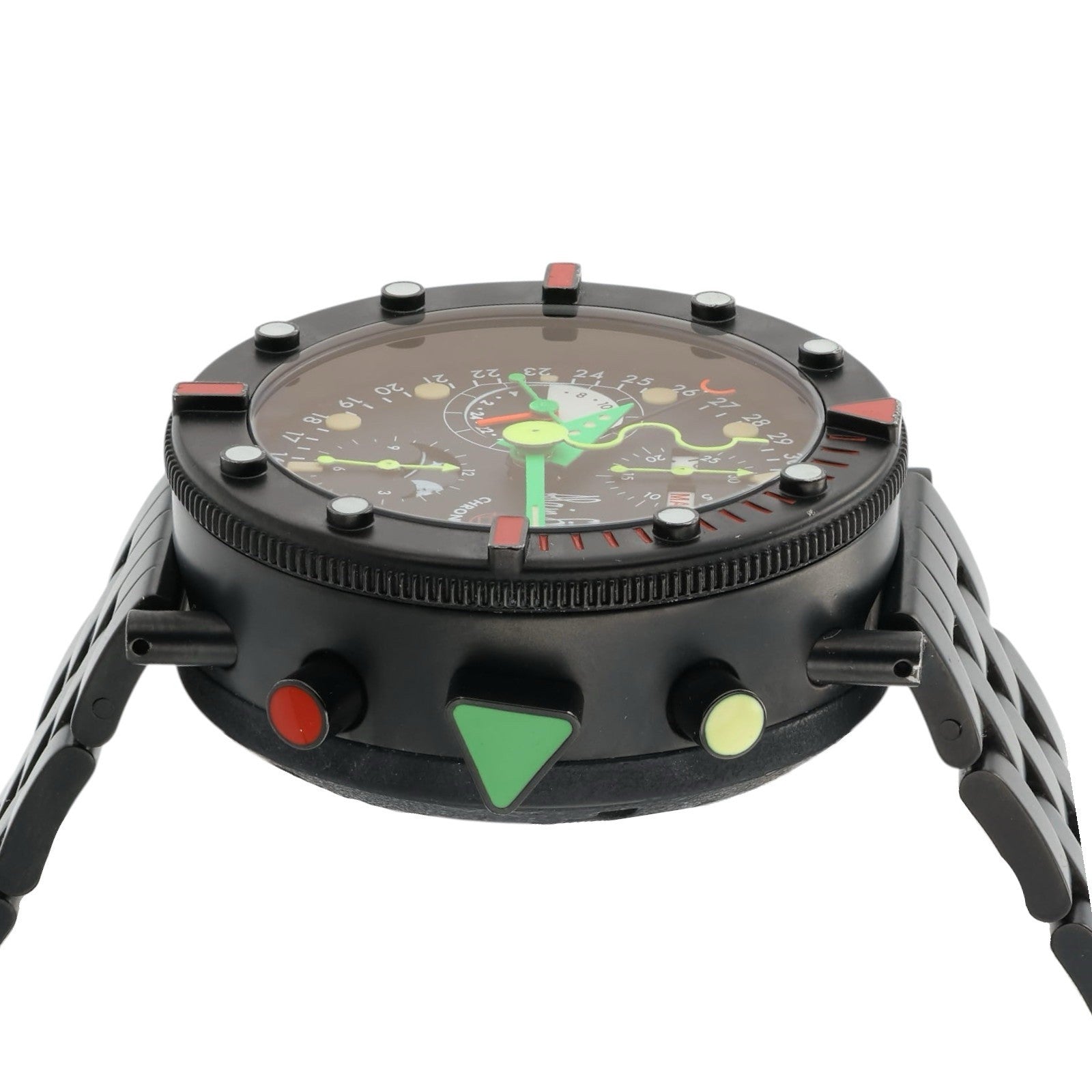 Alain Silberstein Kronomarine Black Dial Steel 40mm Automatic Men’s Watch