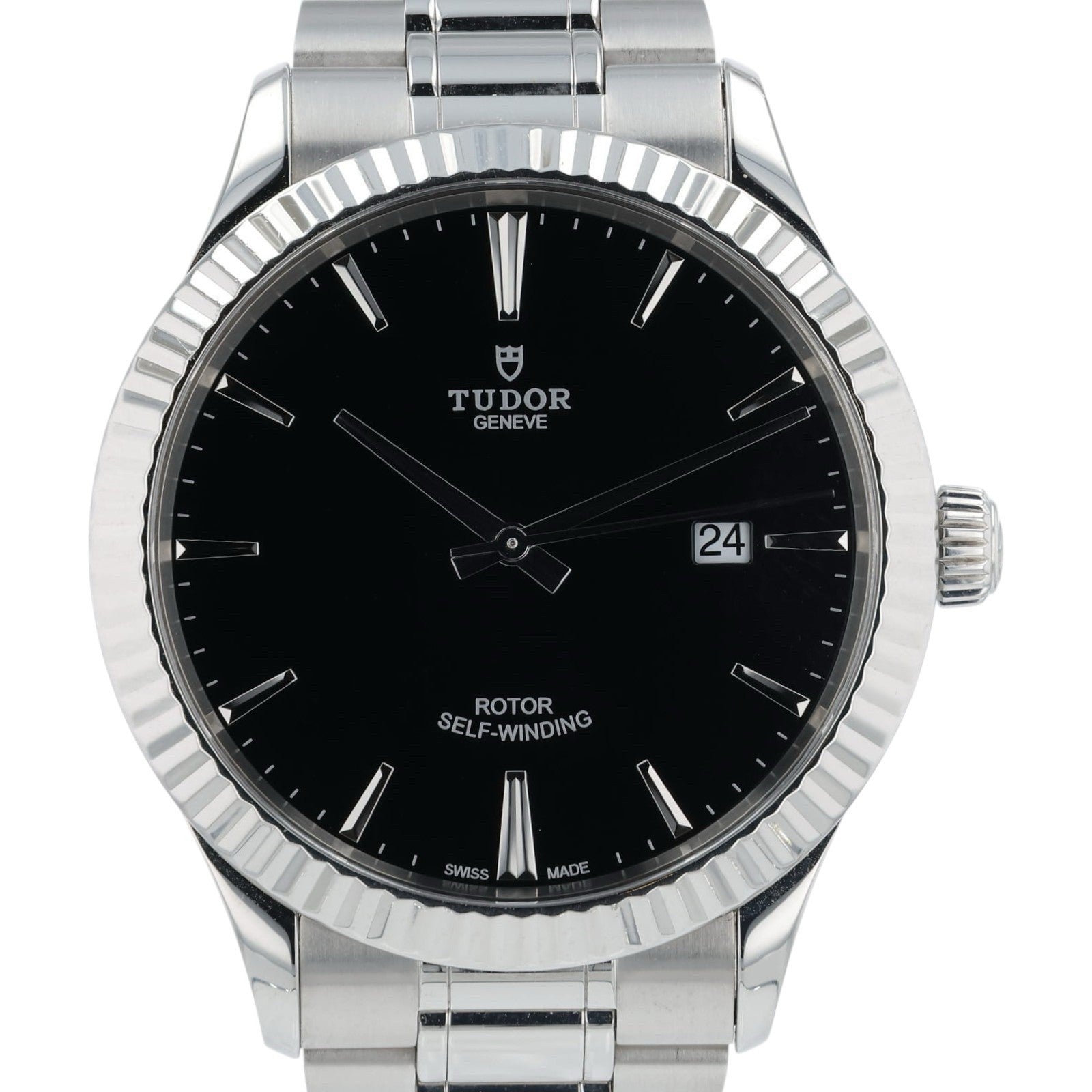 Tudor Style Stainless Steel Black Dial 41mm Automatic Movement Mens Watch 12710