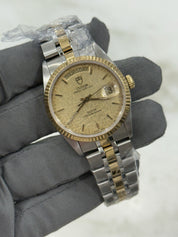 TUDOR Prince Date Day 76213 Champagne Dial Men's Two Tone Automatic Watch - READ