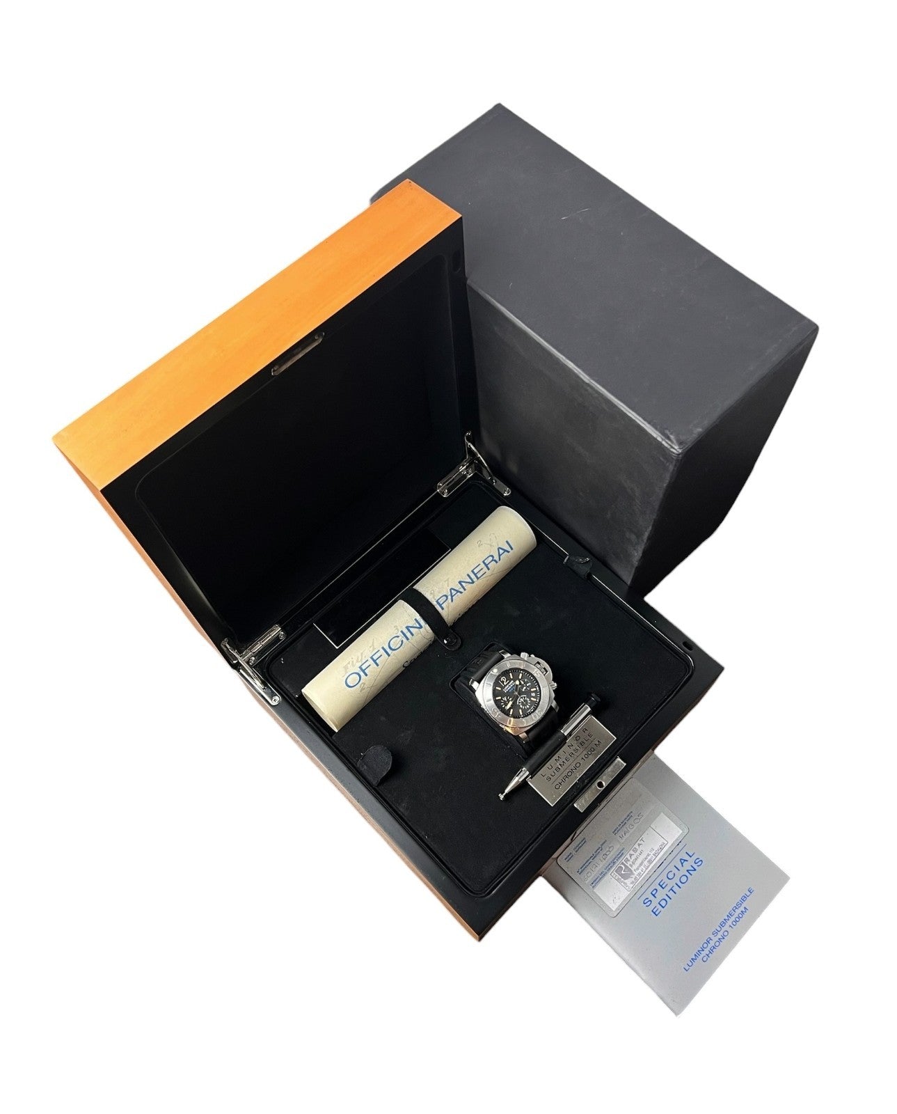 Panerai Luminor Submersible 1950 Chrono Black Dial Steel 47mm Automatic PAM00187