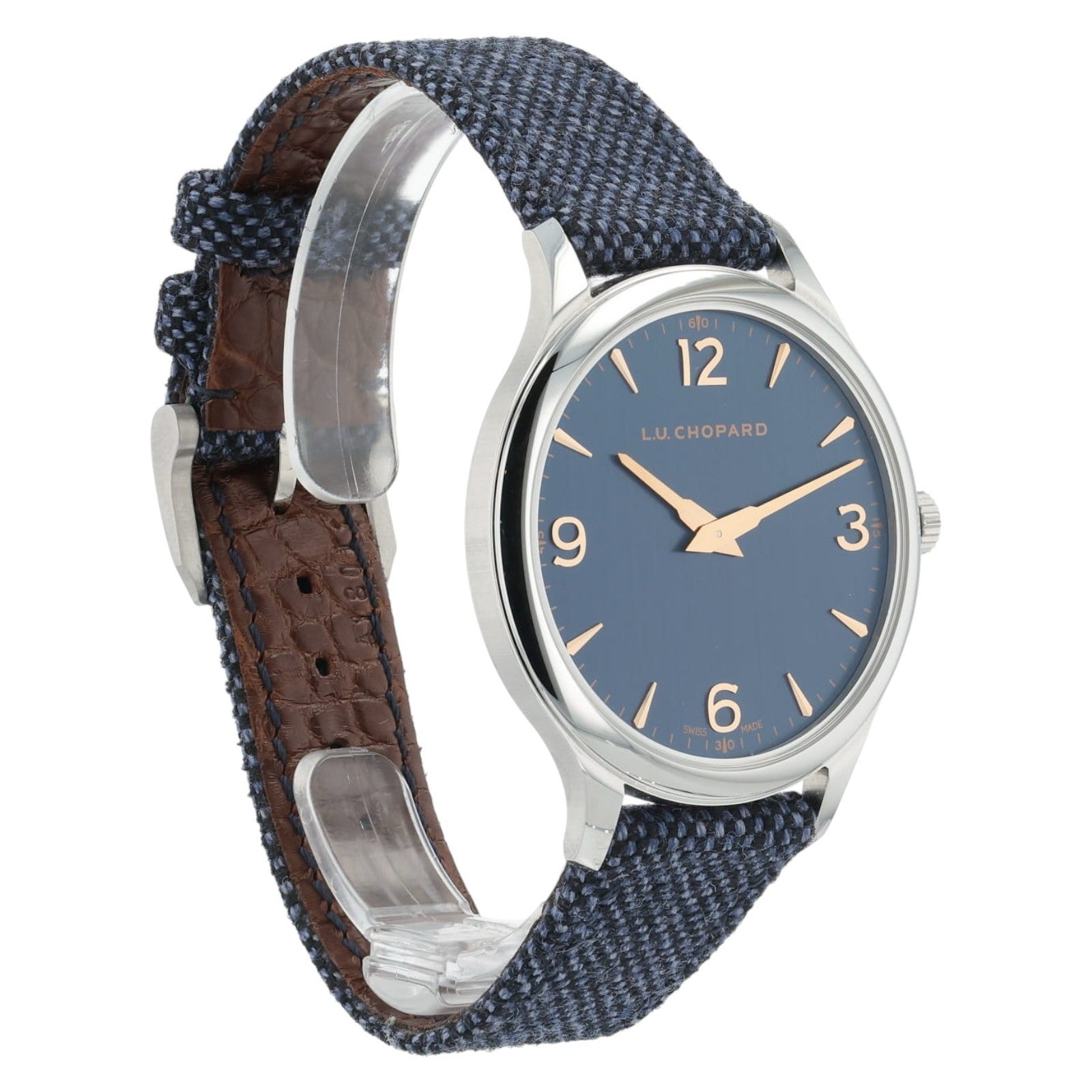 Chopard L.U.C Stainless Steel Blue Dial 40mm Auto Men’s Watch 168592-3002