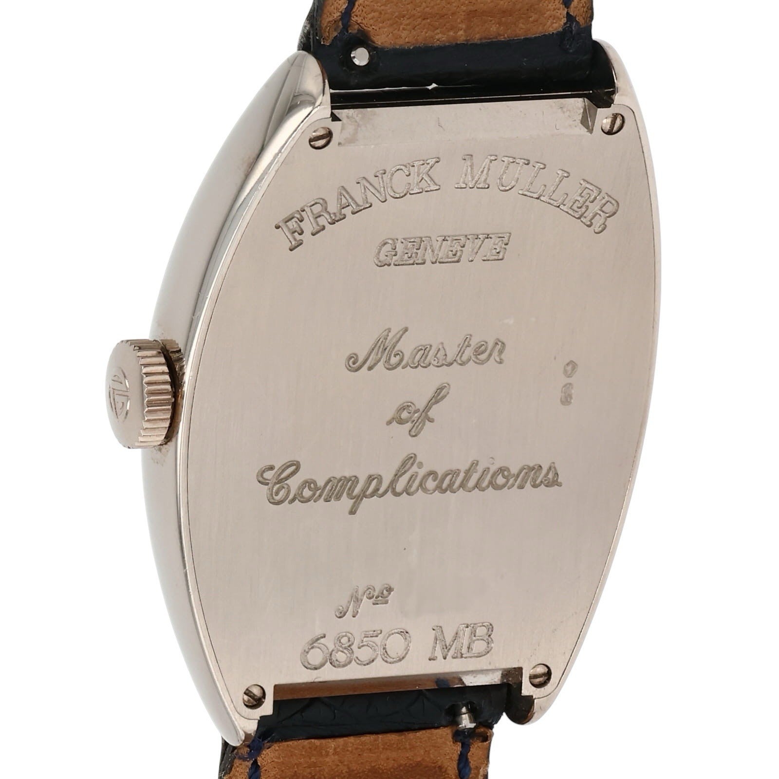 Frank Muller Master Banker 18k White Gold Blue Dial 34mm Automatic Watch 6850MB