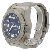 Breitling Emergency Black Dial Titanium 51mm Quartz Mens Watch E76325