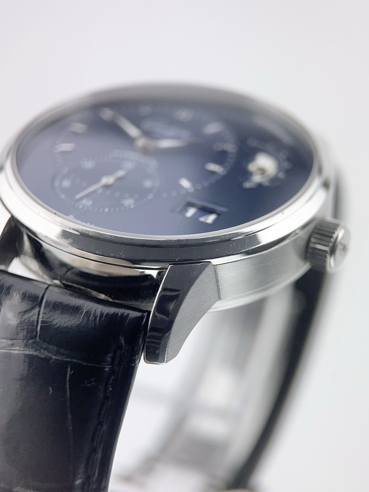 Glashutte PanoMaticLunar Steel Blue Dial 40mm Automatic Men's 1-90-02-46-32-01