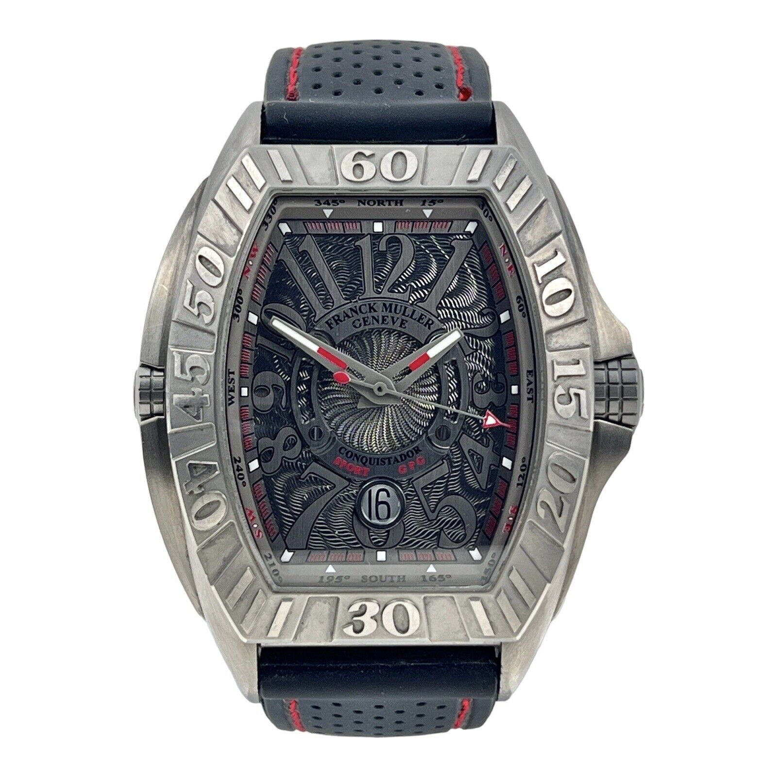 Franck Muller Conquistador Grand Prix Titanium Black Dial Watch 8900 SC DT GPG