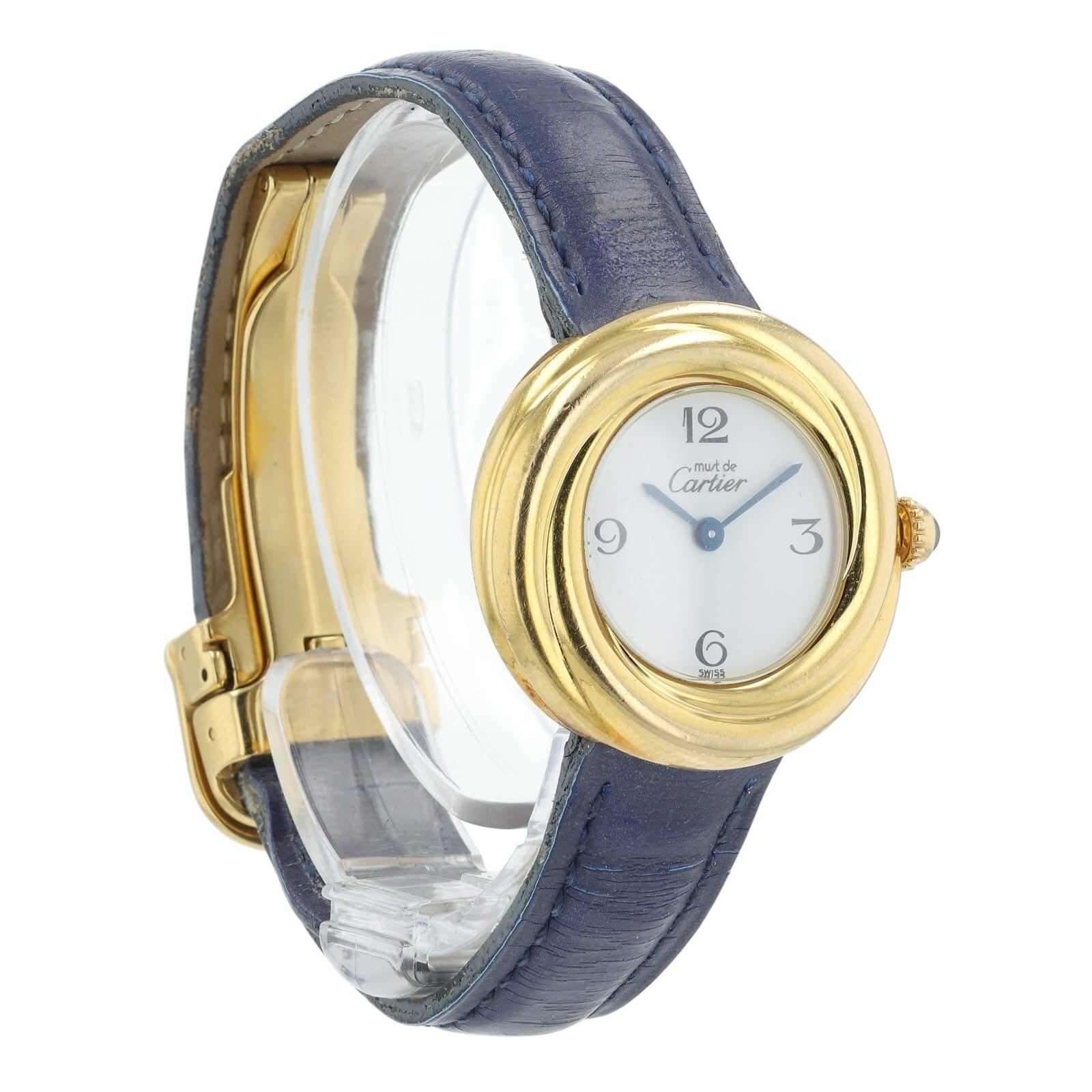 Cartier Trinity 925 Vermeil White Dial 27mm Quartz Movement Women's Watch 2735