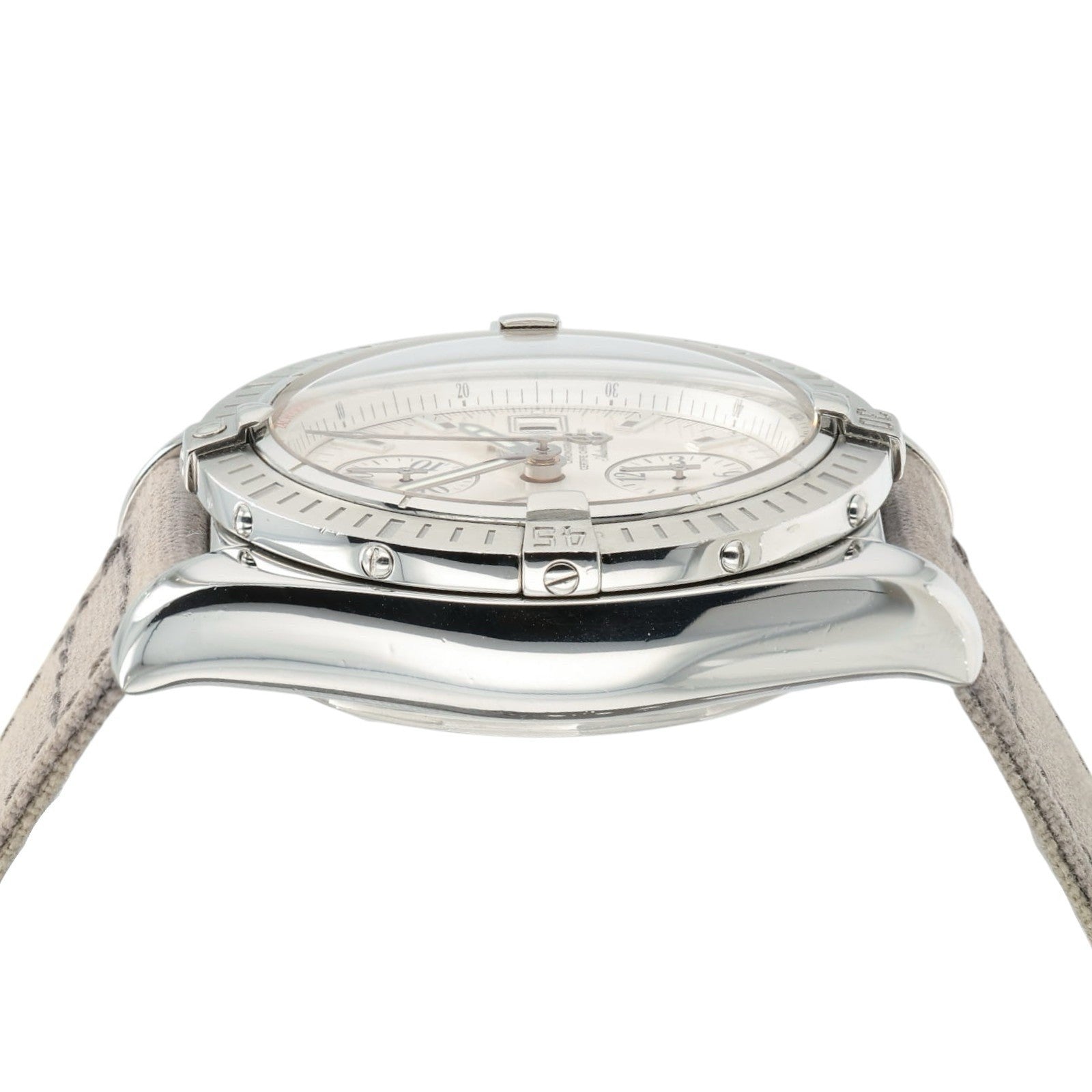 Breitling Chronomat Silver Dial Stainless Steel 44mm Automatic Mens Watch A13356