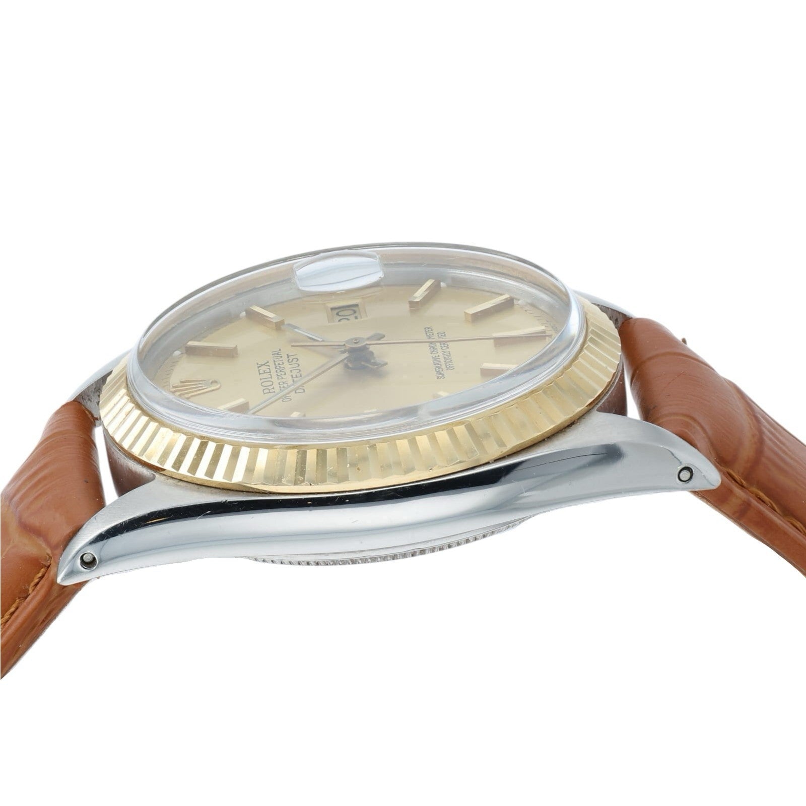Rolex Datejust Champagne Dial Gold & Steel 36mm Automatic Men’s Watch 1603