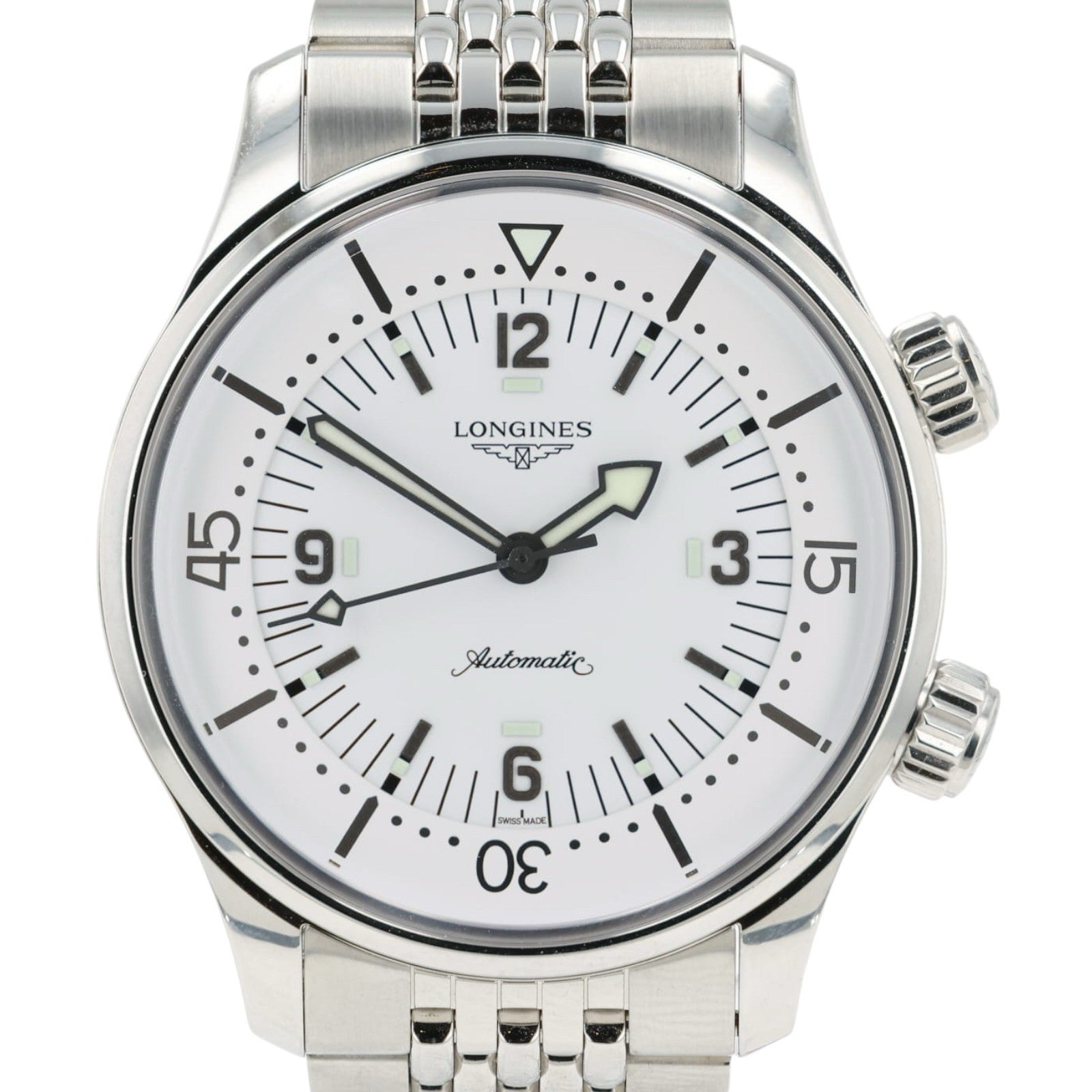 Longines Legend Driver White Dial Stainless Steel 39mm Automatic Men’s L3.764.4