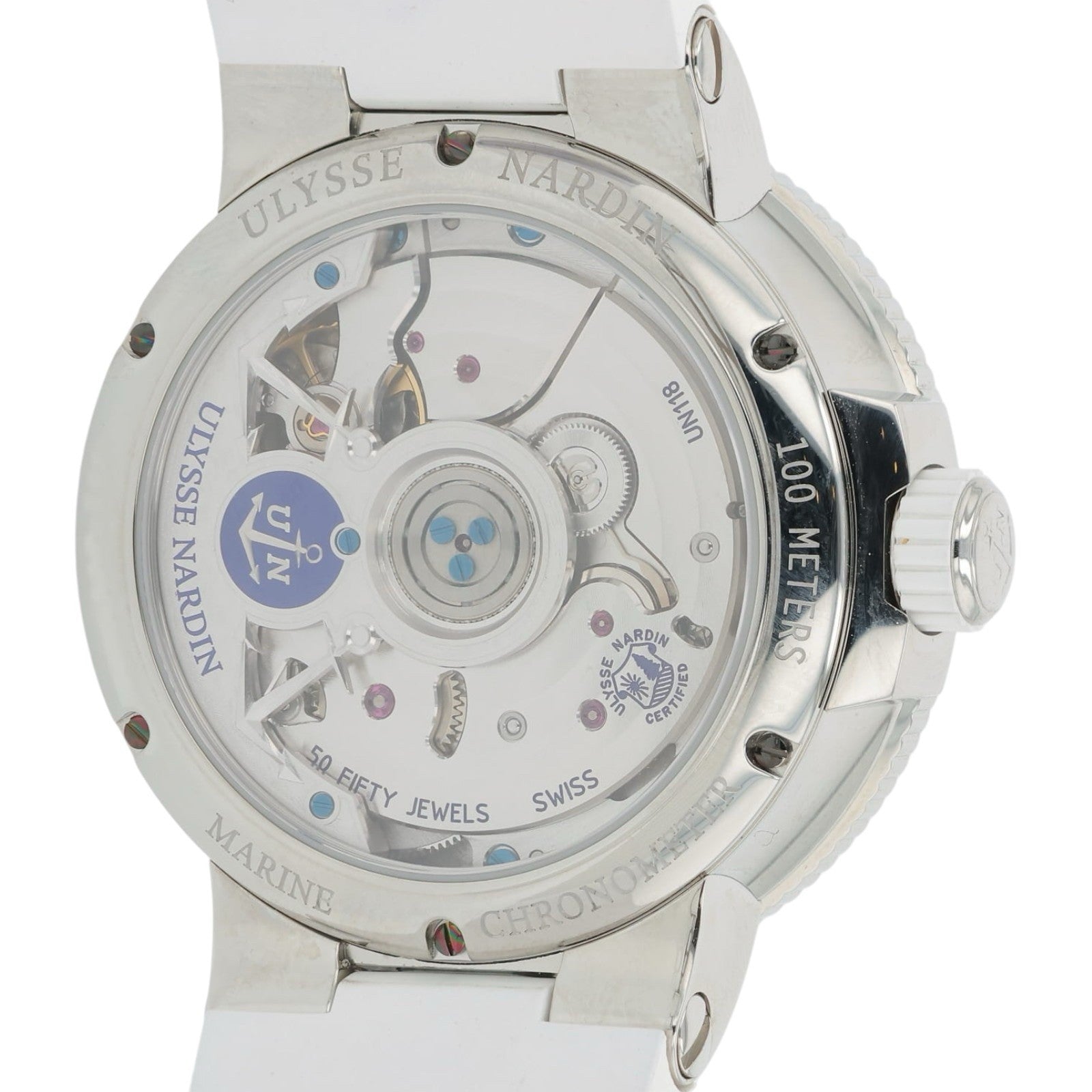 Ulysse Nardin Marine Steel Mother Of Pearl Dial 39mm Automatic Mens 1183-160