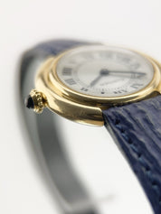 Cartier Vendome 18k Yellow Gold White Dial 26mm Manual Wind Womens Watch 6708