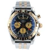 Breitling Chronomat Gold And Stainless Steel Black Dial 44mm Automatic Watch