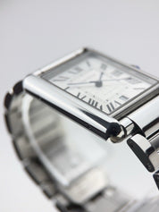 Cartier Tank XL Steel 31mm Automatic Men’s Watch WSTA0053 W/ Extension 2029