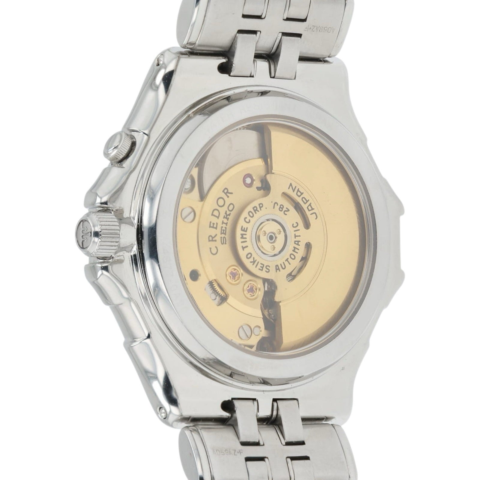 Credor Pacific Retrograde Silver Dial Steel 40mm Automatic Men's Watch GCBG997