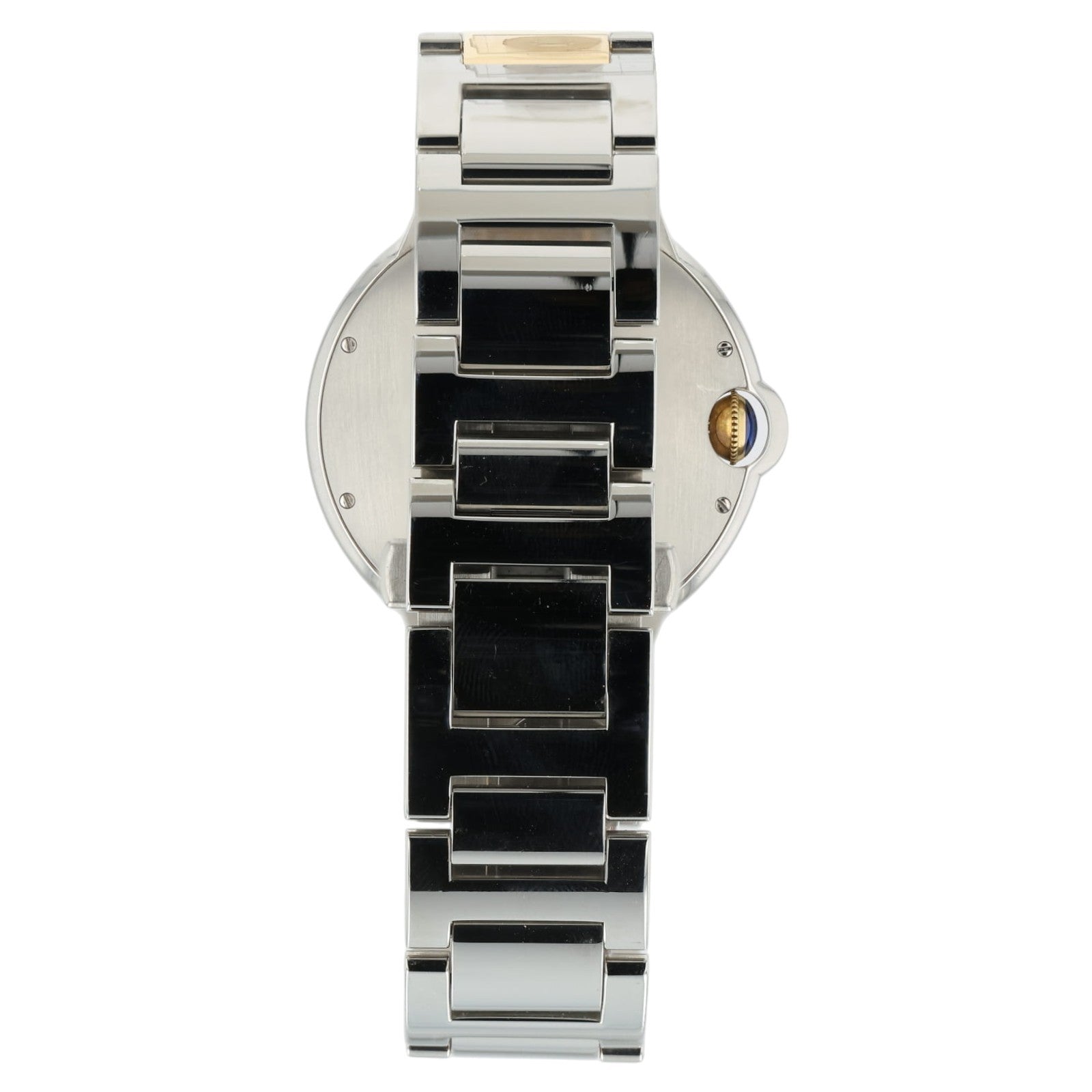 Cartier Ballon Blue Silver Dial 18k Yellow Gold & Steel 42mm Automatic W69009Z3