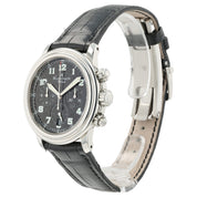 Blancpain Leman Fly-Back Chronograph Black Dial Steel 38mm Automatic Watch 2185F