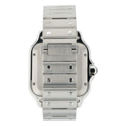 Cartier Santos Large Steel Silver Dial 39x47mm Automatic Mens Watch WSSA0018