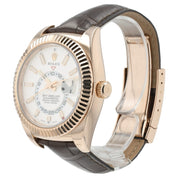 Rolex Sky-Dweller White Dial 18k Rose Gold 42mm Automatic Men’s Watch 326135