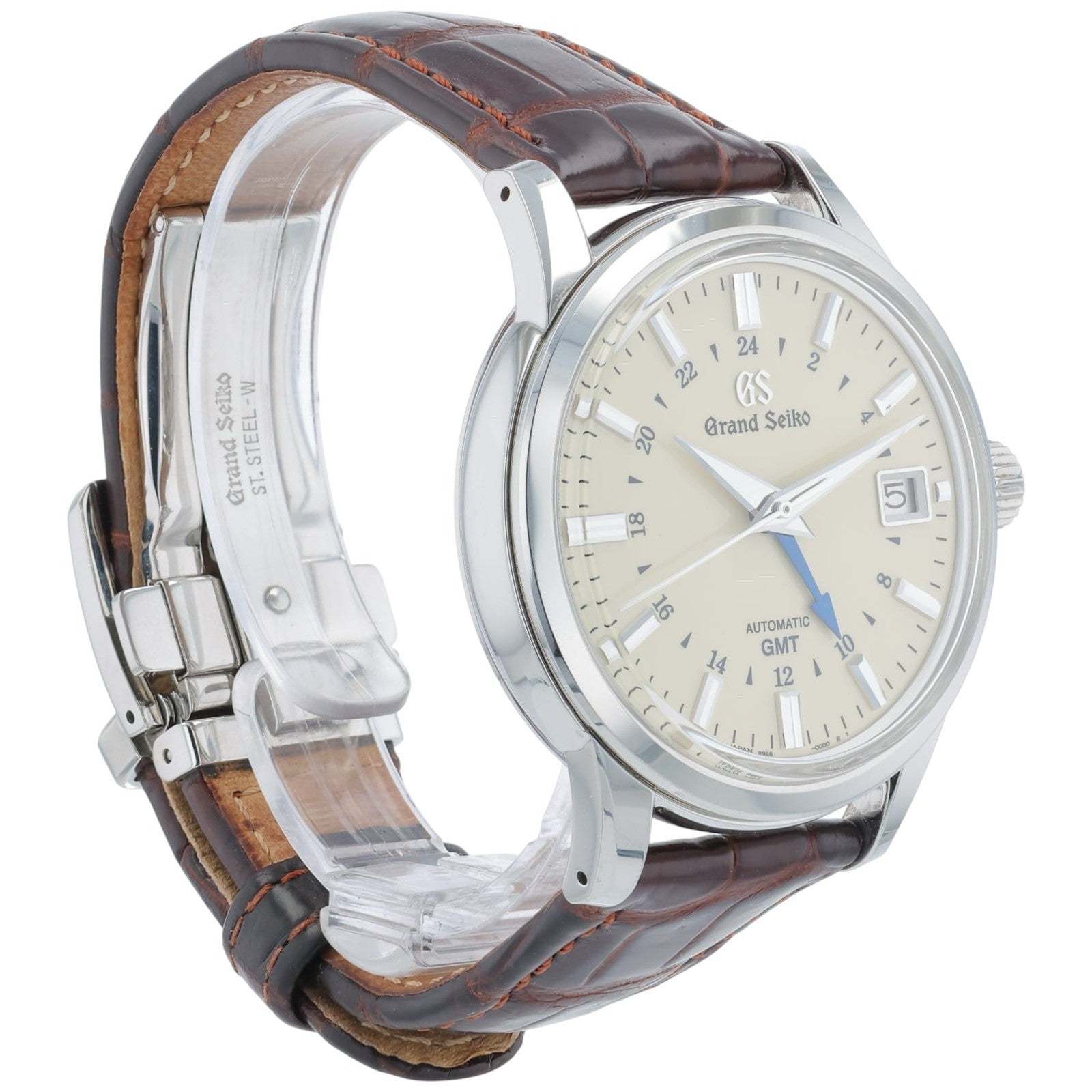 Grand Seiko Elegance Stainless Steel Cream Dial 39.5mm Automatic Mens SBGM221