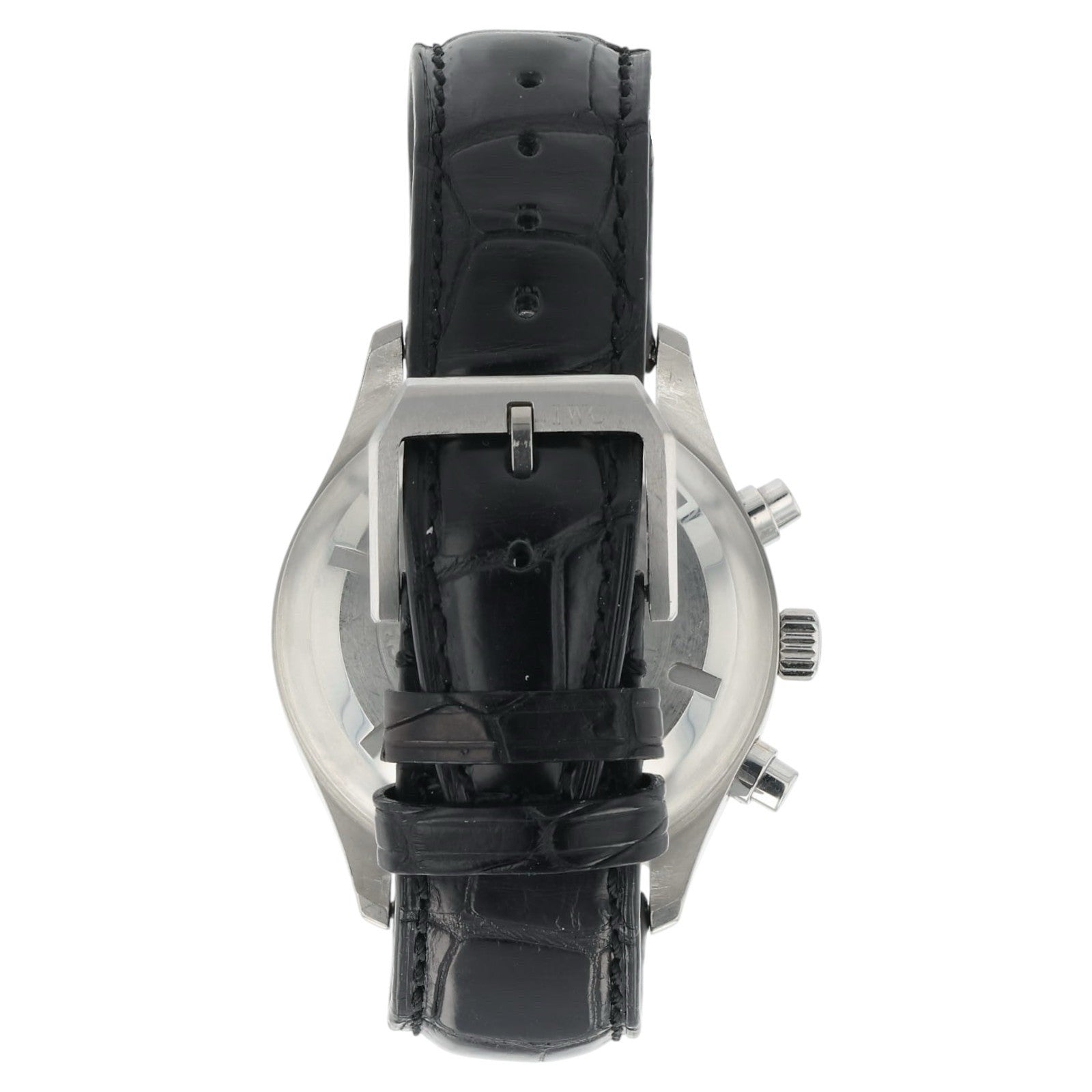 IWC Pilot Chronograph Stainless Steel Black Dial 42mm Automatic Mens IW371701