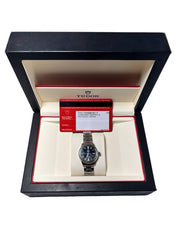 Tudor Style Stainless Steel Black Dial 28mm Automatic Women’s Watch 12100