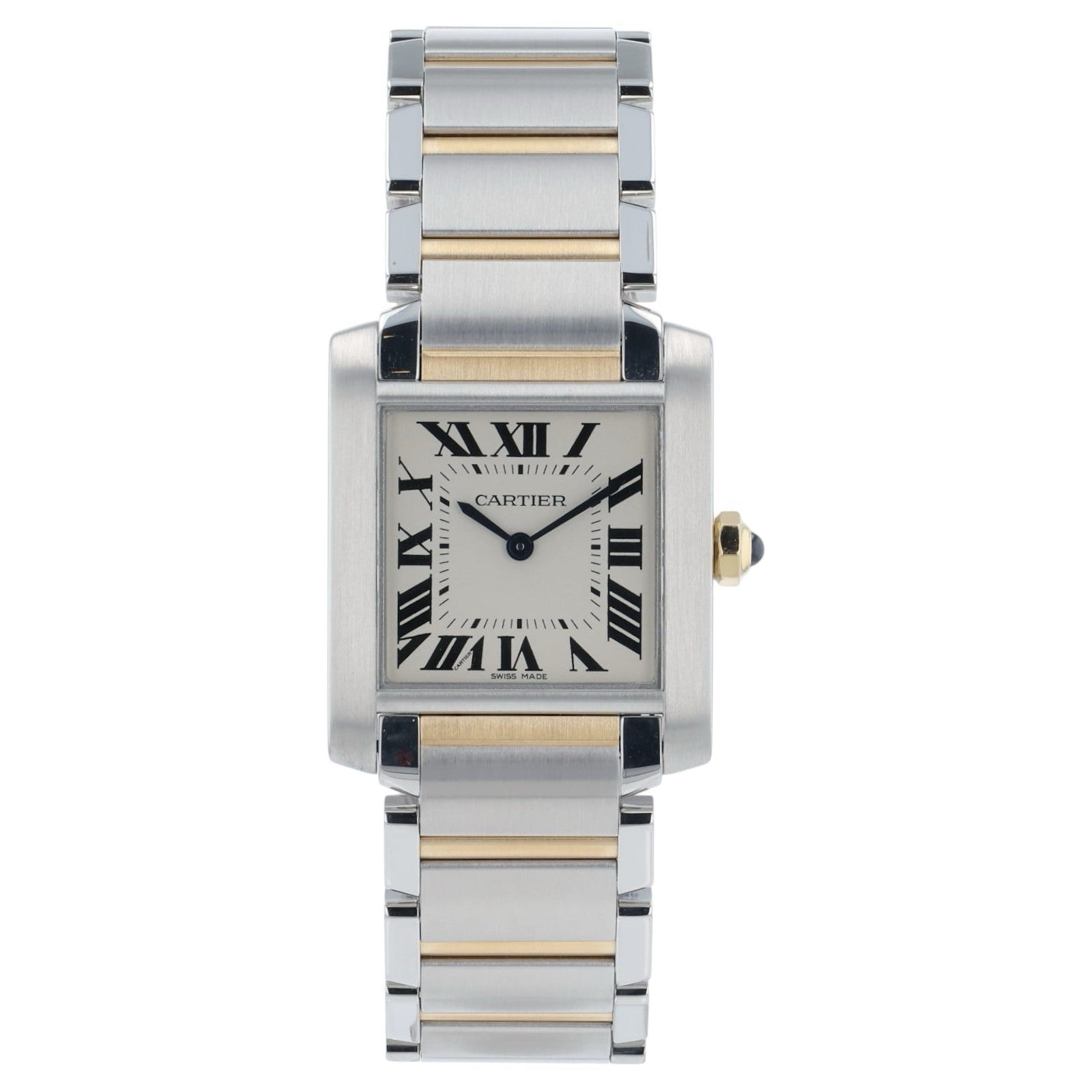 Cartier Tank Francaise Steel and Gold White Dial 25mm Quartz Women’s W2TA0003