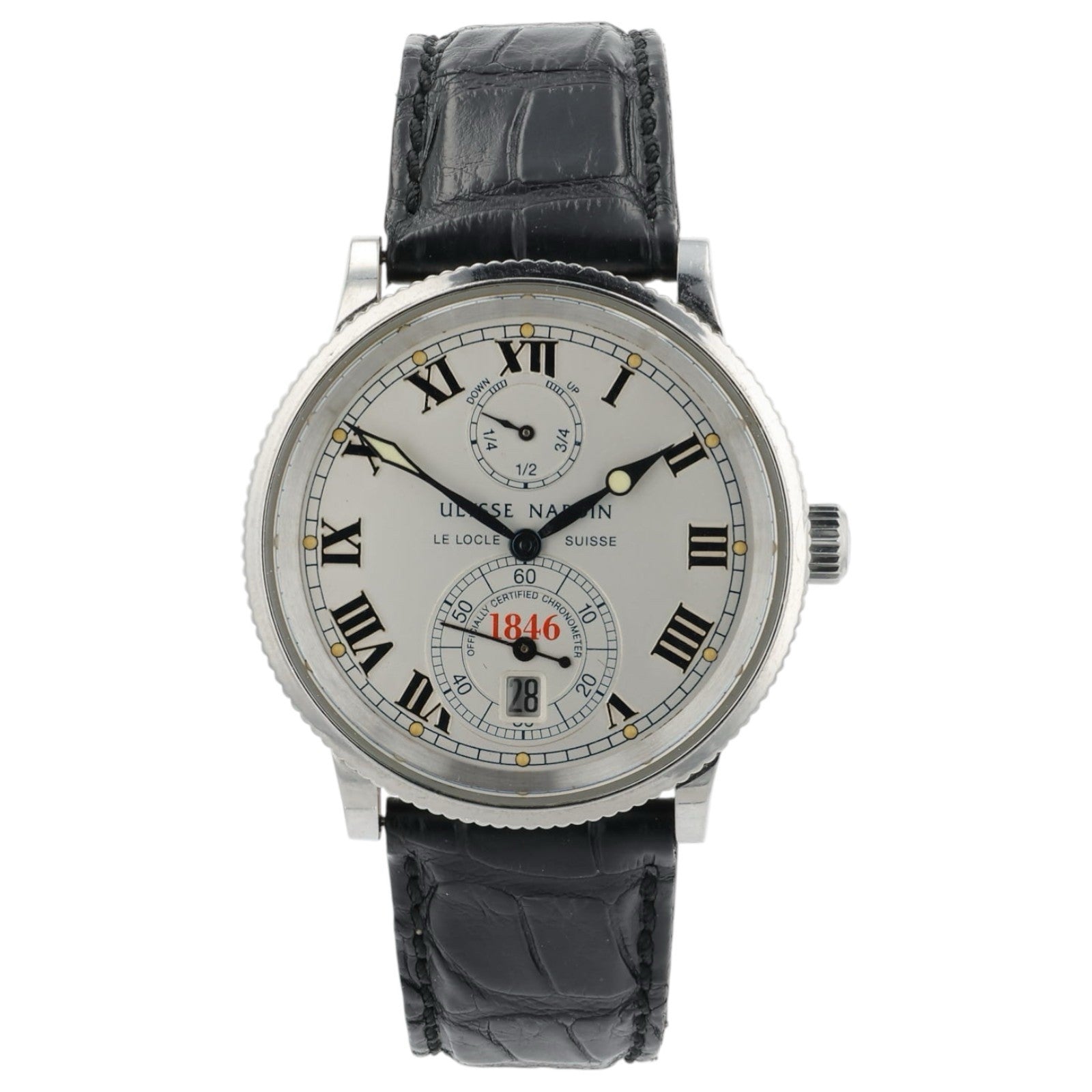 Ulysse Nardin Mariner Stainless Steel Silver Dial 38mm Auto Men’s Watch 263-22