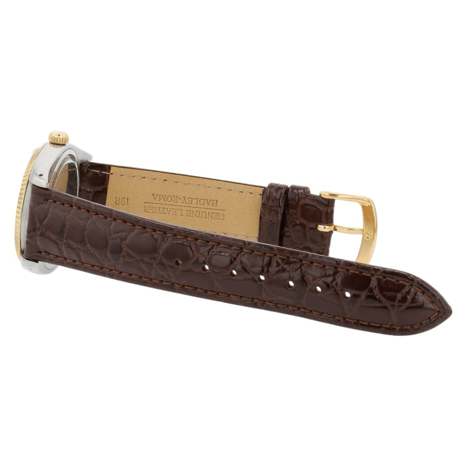 Rolex Date White Dial Stainless Steel 34mm Manual Wind Movement Mens Watch 6694