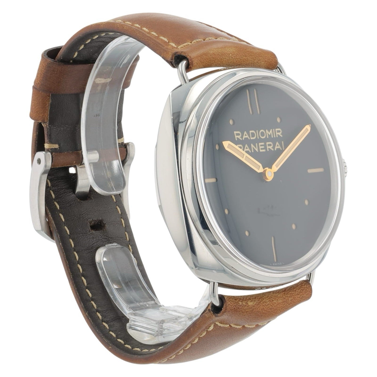 Panerai Radiomir 3 Days Steel Black Dial 47mm Manual Wind Men’s Watch PAM00425