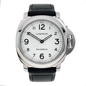 Panerai Luminor Base Steel White Dial 44mm Manual Wind Men’s Watch PAM00114