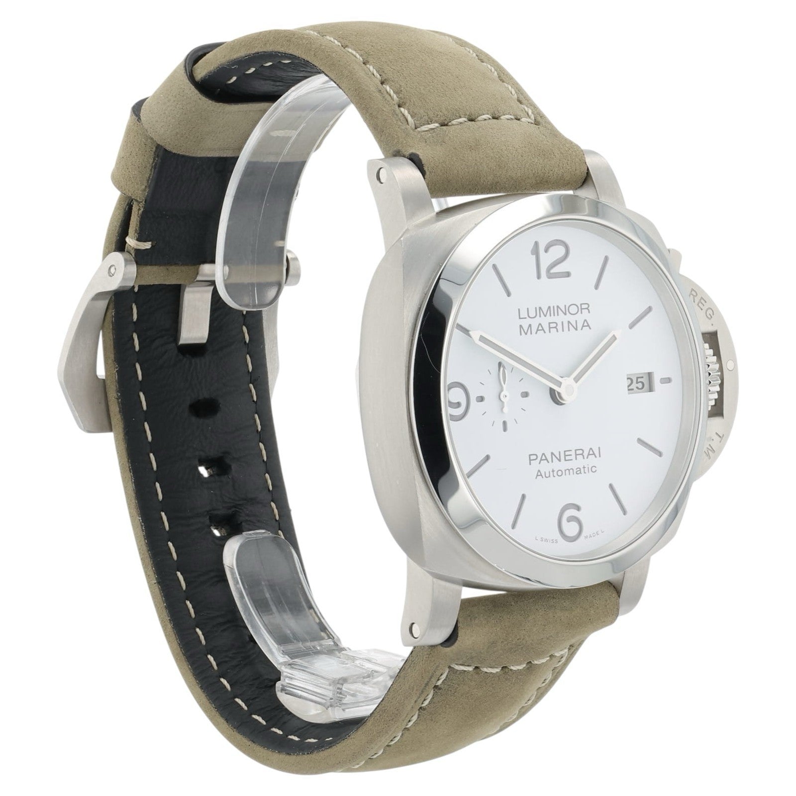 NEW Panerai Luminor Marina Steel White Dial 44mm Automatic Men’s Watch PAM01314