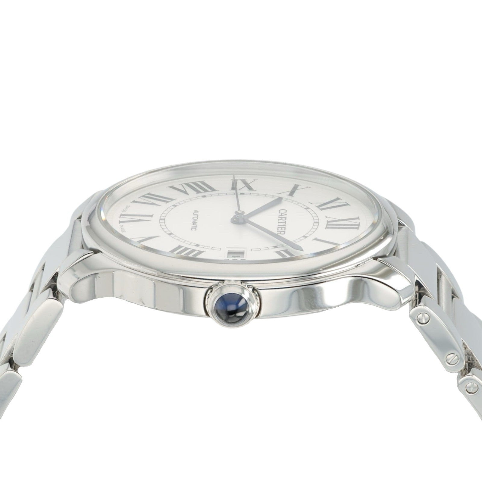 Cartier Ronde De Cartier Silver Dial Steel 40mm Automatic Men’s Watch WSRN0035