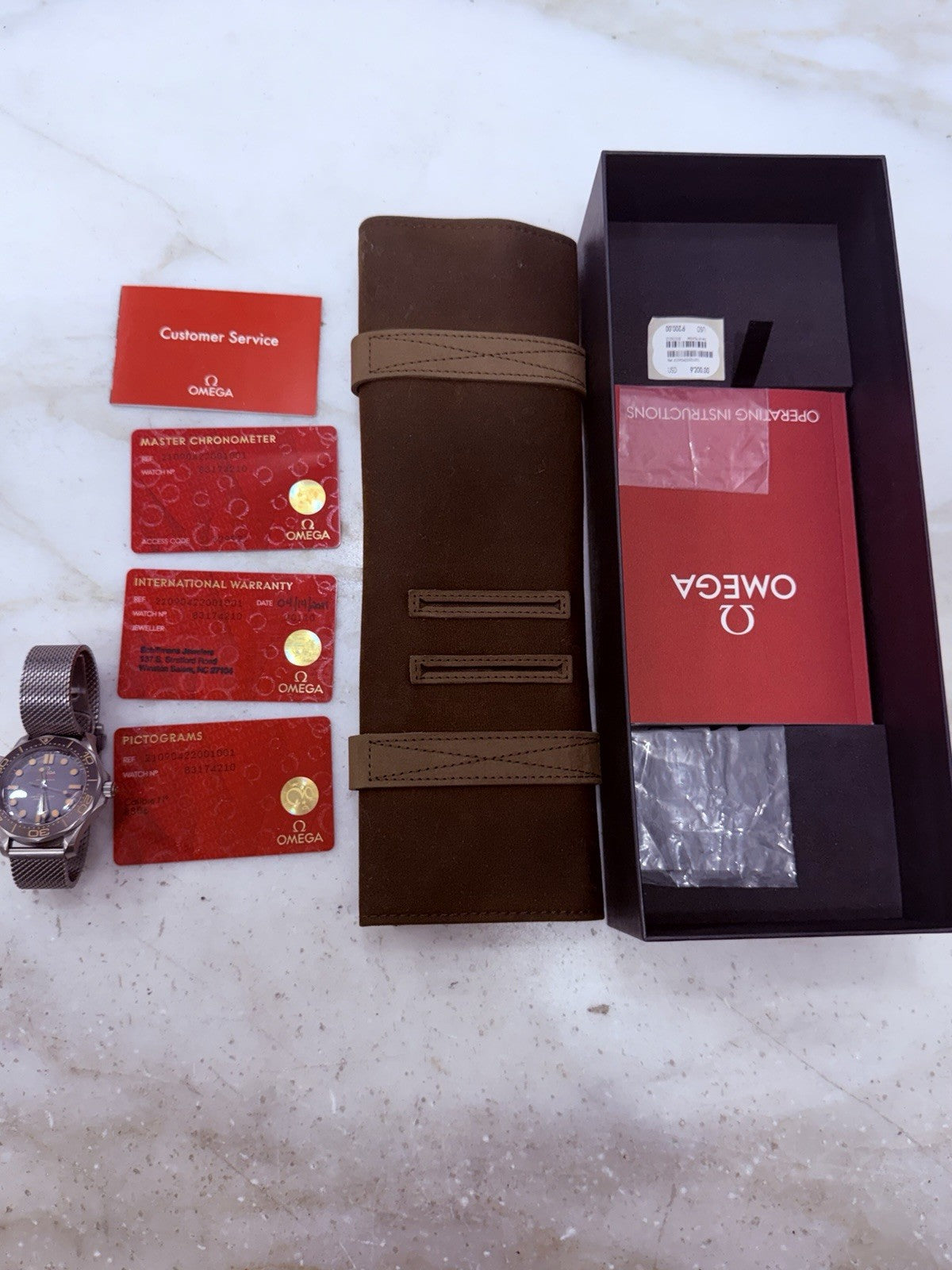 2021 Omega Seamaster NTTD James Bond No Time To Die Watch 210.90.42.20.01.001