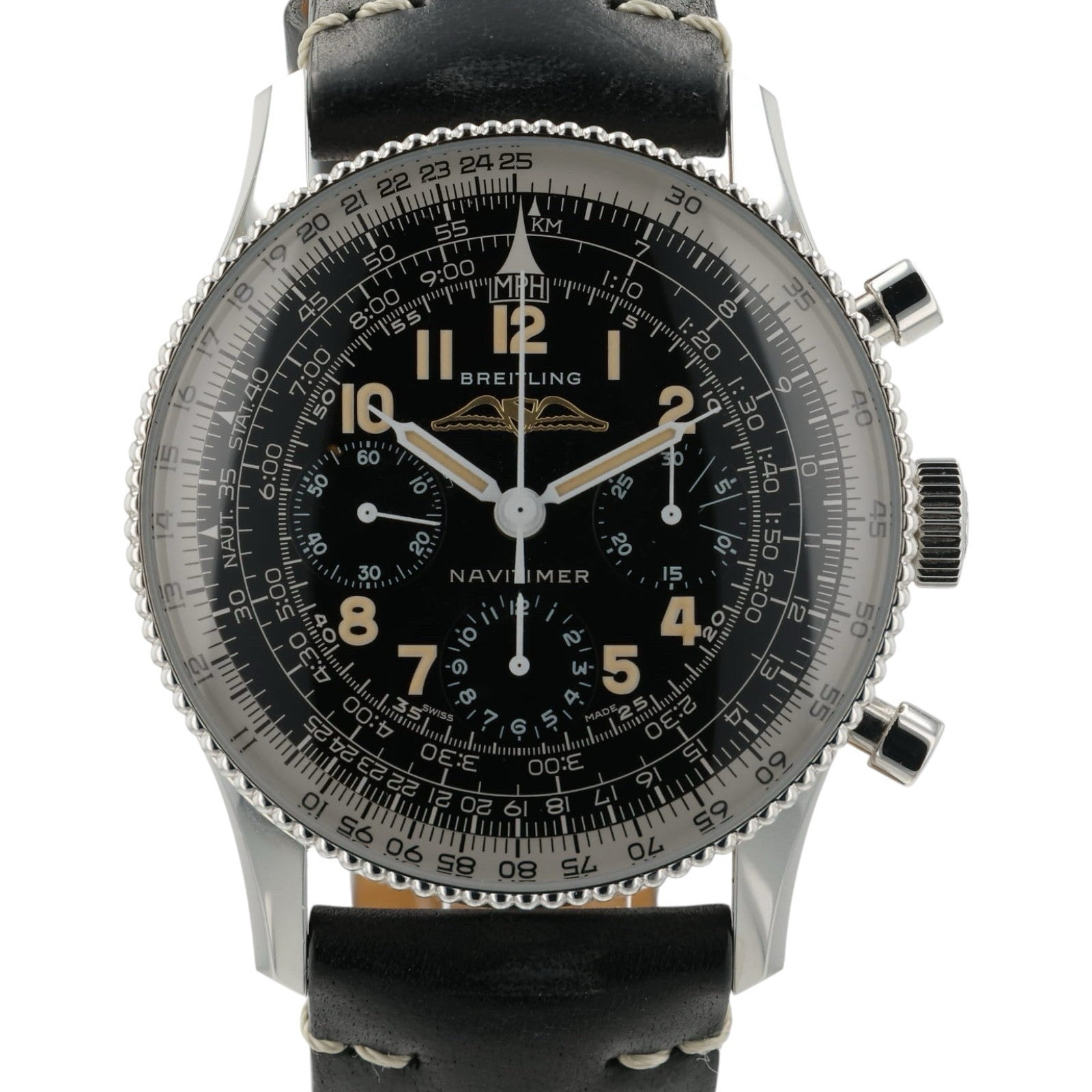 Breitling Navitimer Black Dial Stainless Steel 41mm Manual Wind Men’s AB0910