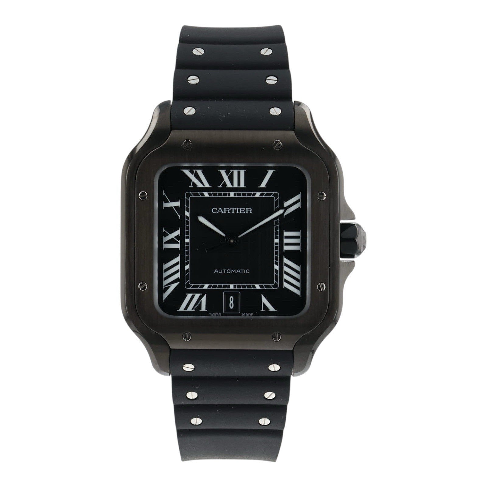Cartier Santos Stainless Steel Black Dial 40mm Automatic Men’s Watch WSSA0039