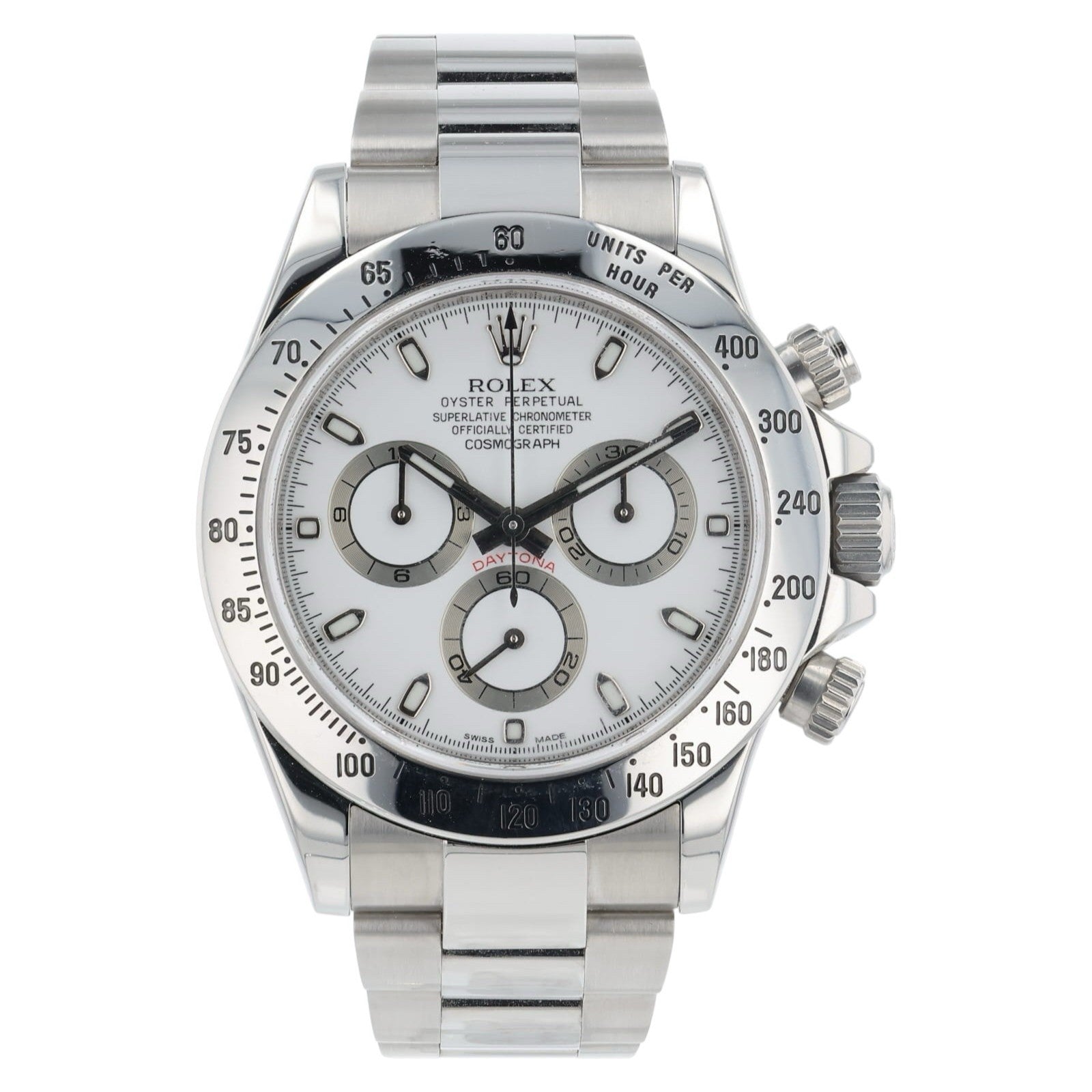 Rolex Daytona Stainless Steel White Dial 40mm Automatic Movement Men’s 116520