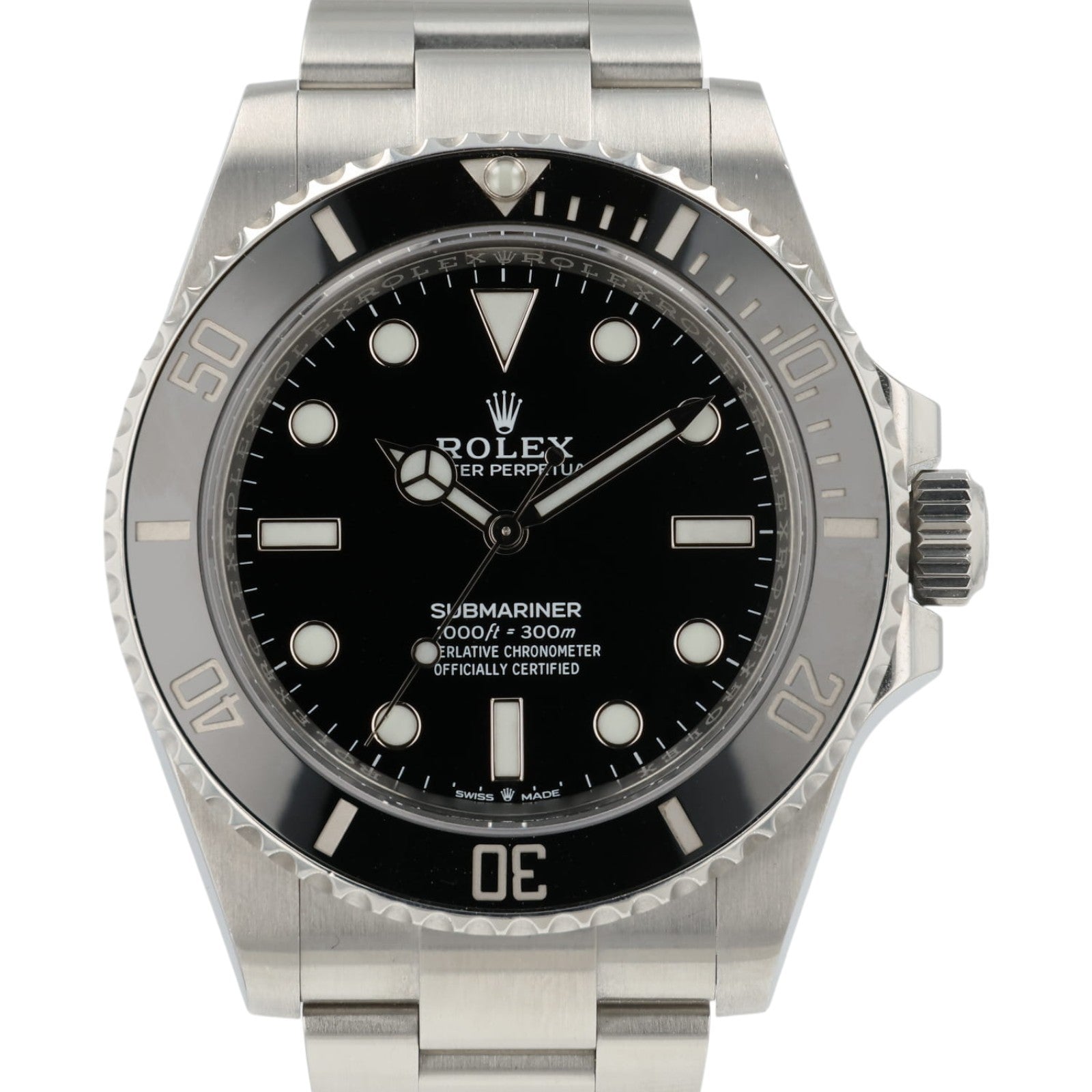 Rolex Submariner No-Date Black Dial Stainless Steel 41mm Automatic Mens 124060