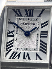 Cartier Tank Anglaise Watch Stainless Steel Quartz Silver Dial W5310022 w/ Box