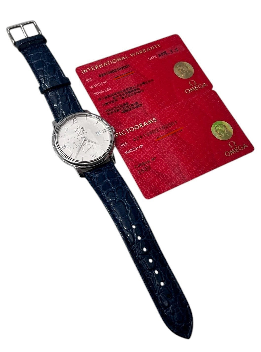 Omega De Ville Steel Silver Dial 39.5mm Automatic Mens Watch 424.13.40.21.02.001