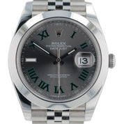 Rolex Datejust Stainless Steel Grey Dial 41mm Automatic Movement Men’s 126300