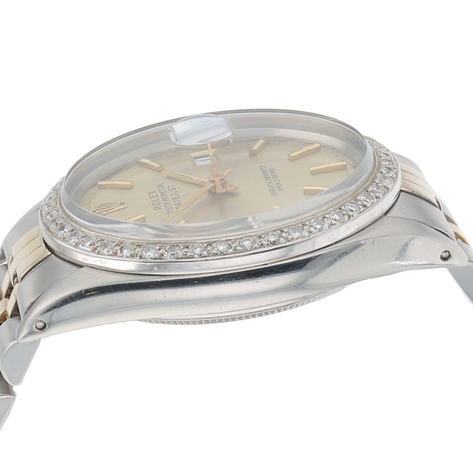 Rolex Datejust Steel & Gold Champagne Dial 36mm Automatic Mens Watch 1601