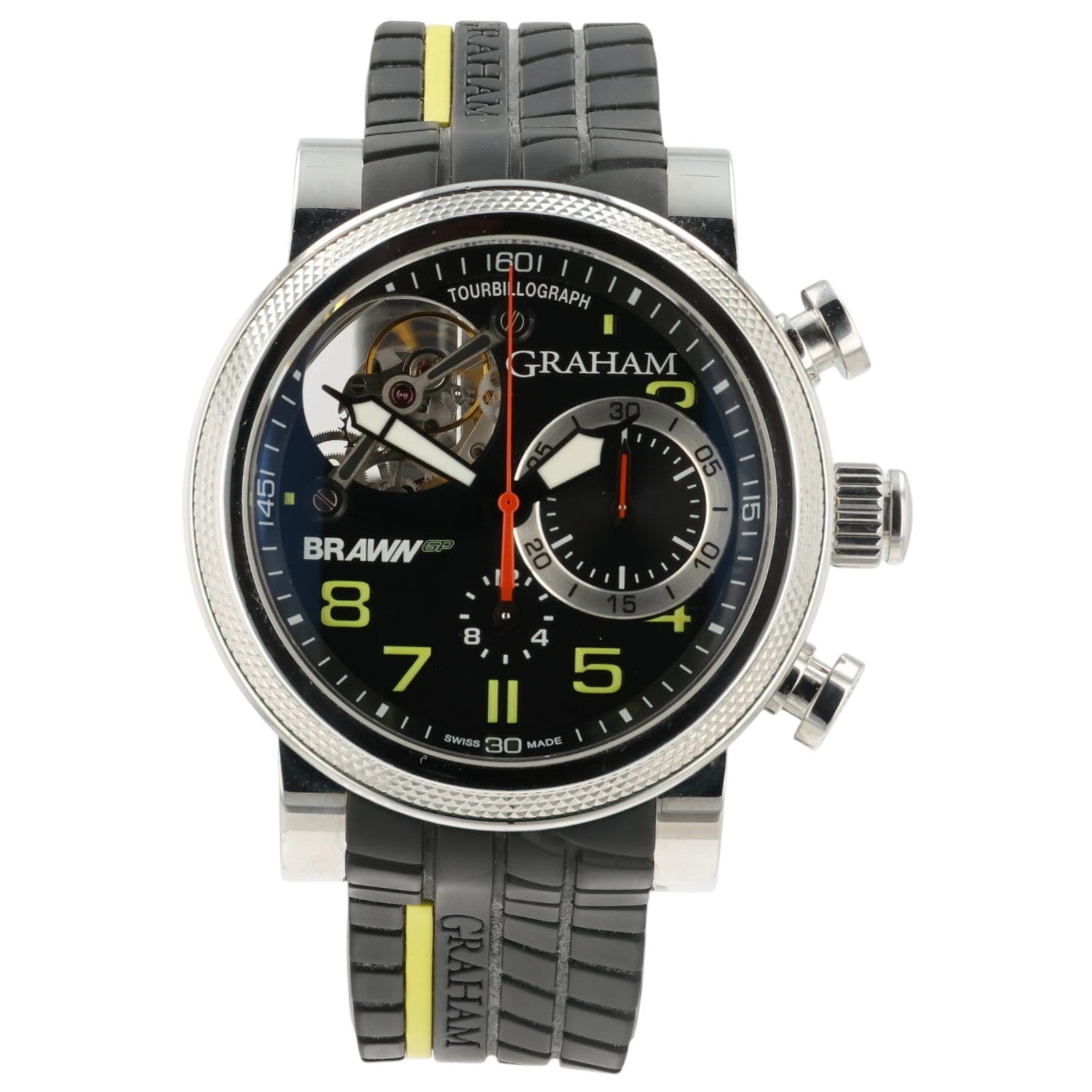 Graham Tourbillon Trackmaster Black Dial Steel 47mm Automatic 2BRTS.B03A.K68S