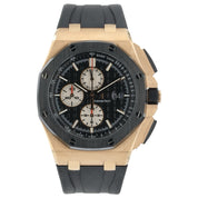 Audemars Piguet Royal Oak 18k Rose Gold Black Dial 44mm Automatic Men’s 26401RO