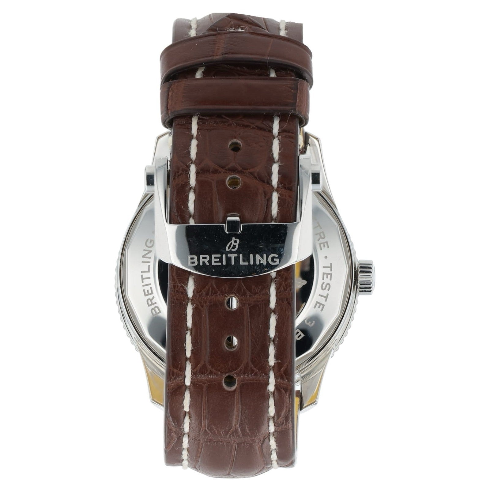 Breitling Navitimer Stainless Steel Silver Dial 41mm Automatic Mens Watch A17326